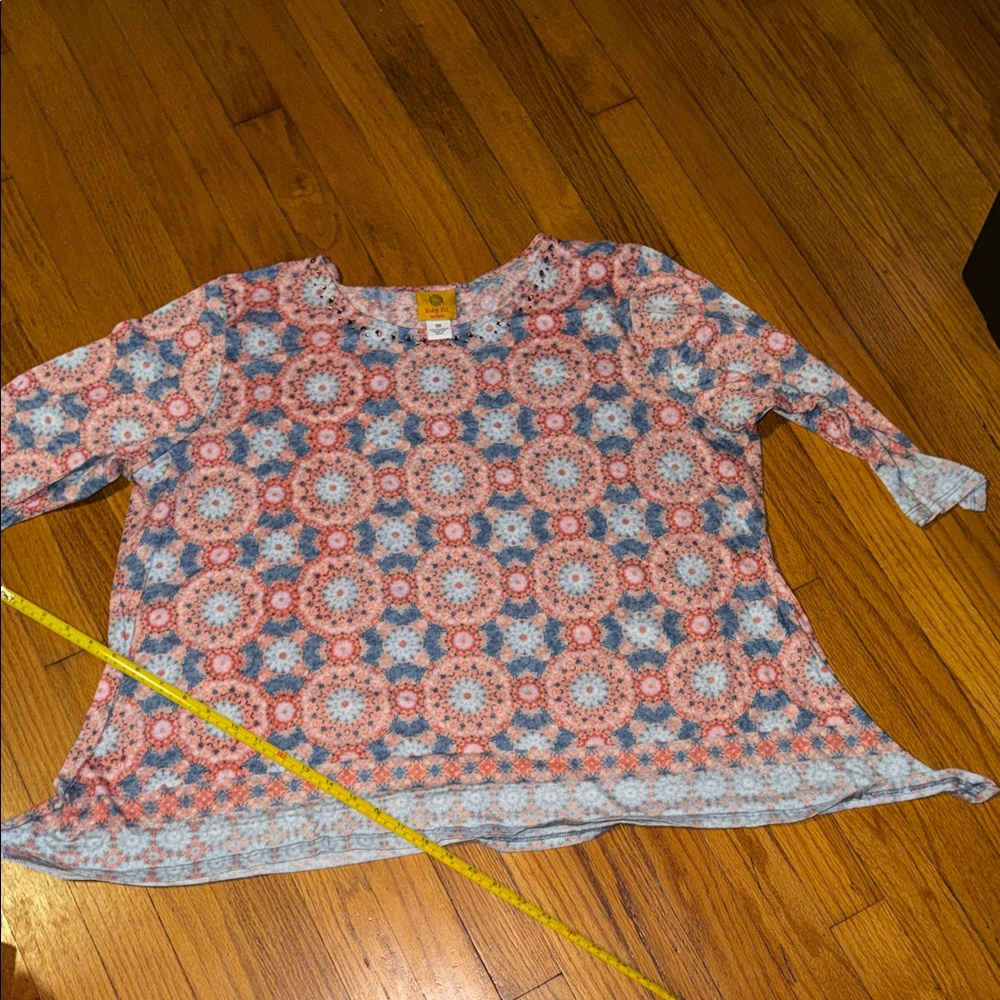 Women’s Ruby Rd Colorful Patterned Long Sleeve Top size 3X
